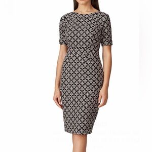 Boden Black and White Midi Dress